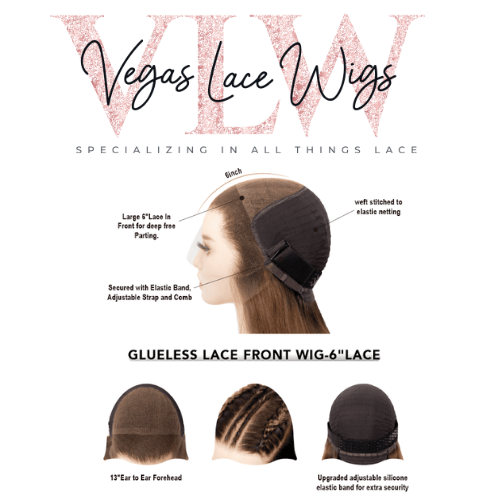 ADRIAN HD FULL LACE GLUELESS WIG STRETCH CAP