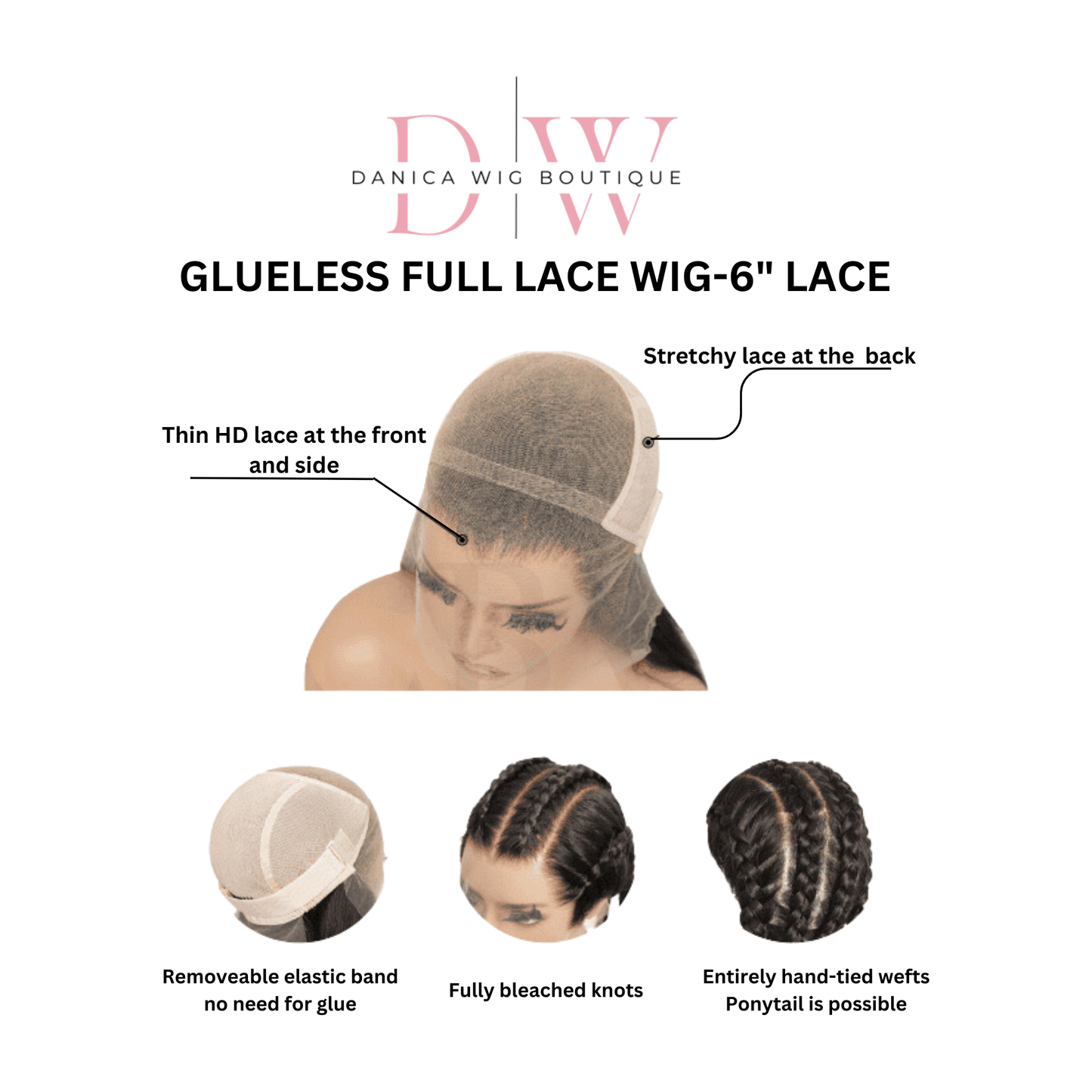 BONNIE | HD FULL LACE STRETCH CAP