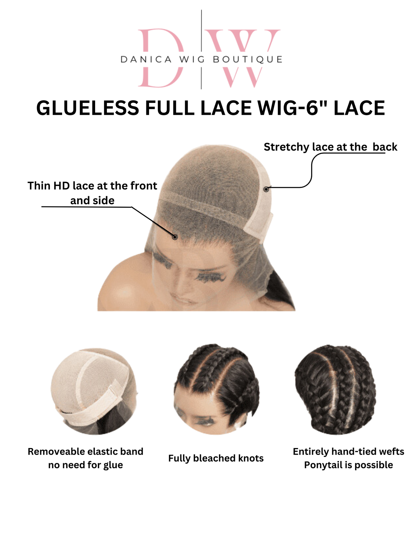 AMYA | HD FULL LACE STRETCH CAP